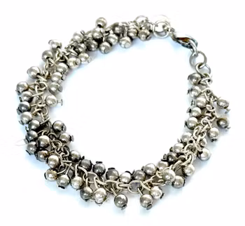 Sterling silver Armband kedja med kulor bollar