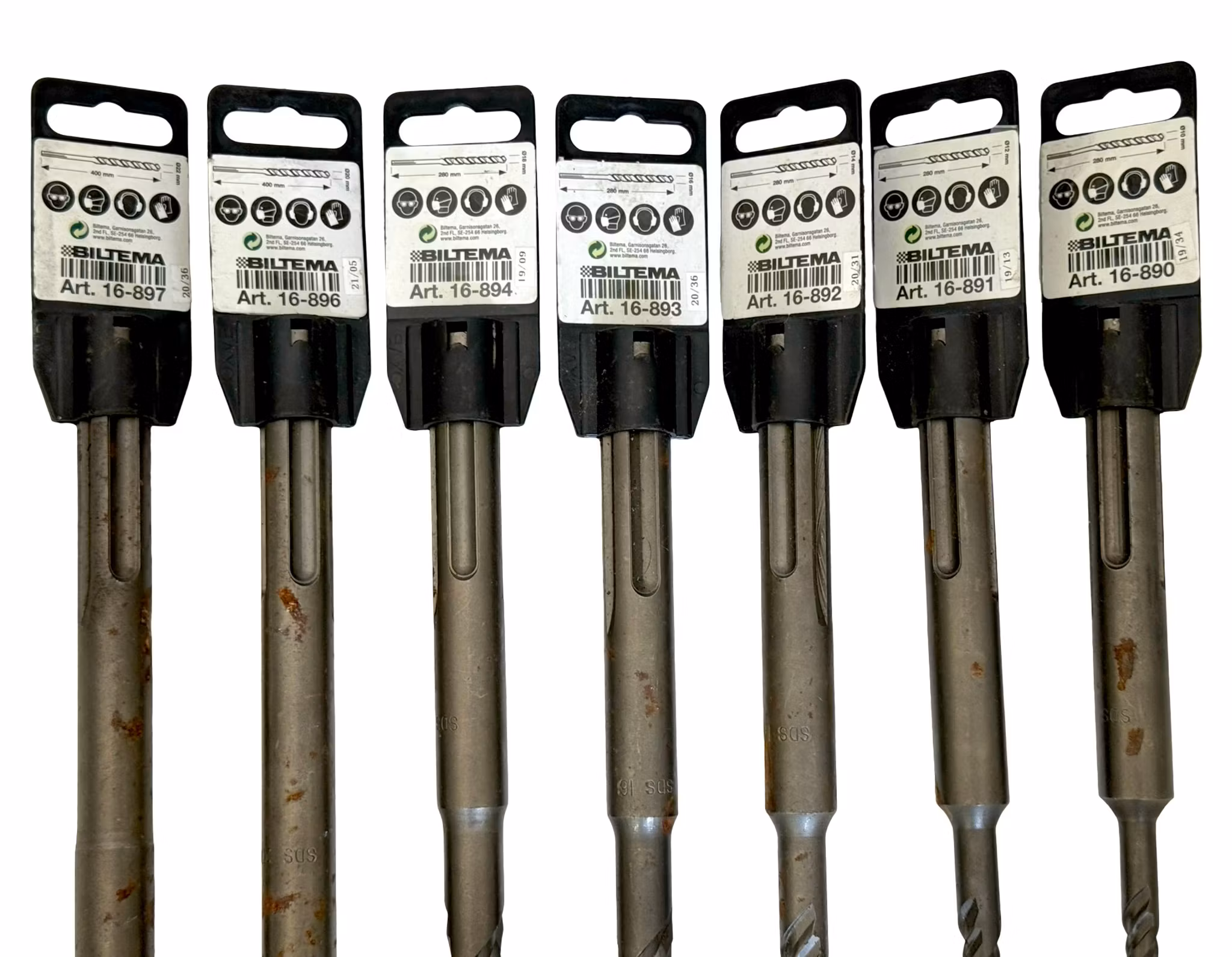 7-teilig, Schlagbohrmaschine, L 400 mm - 280 mm