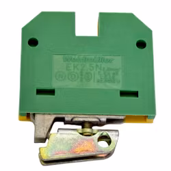 80 pcs, Weidmüller EK 2.5 N/32 Yellow/Green Earthing Terminal Block