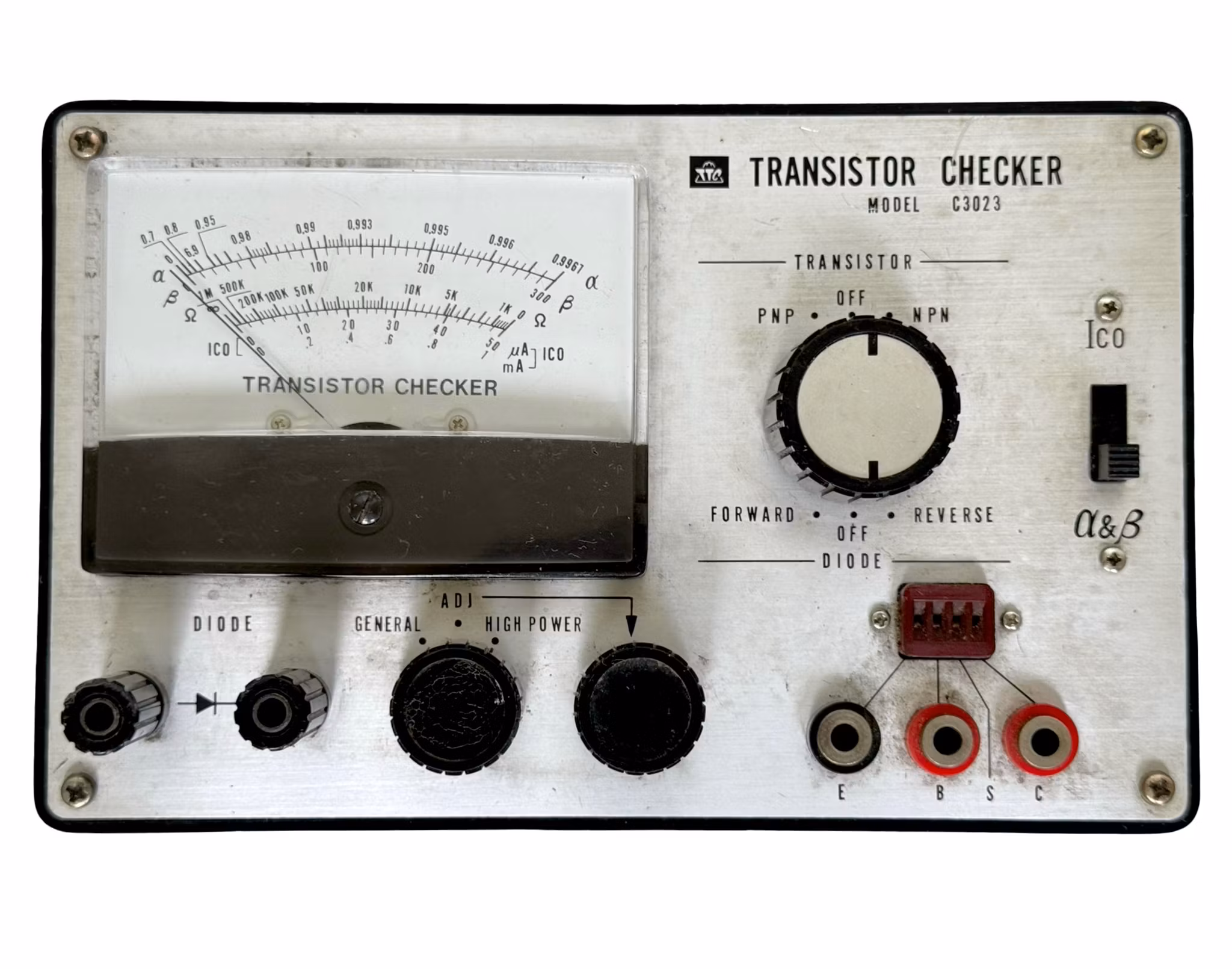 Tester tranzystorów TTC C3023, Japonia