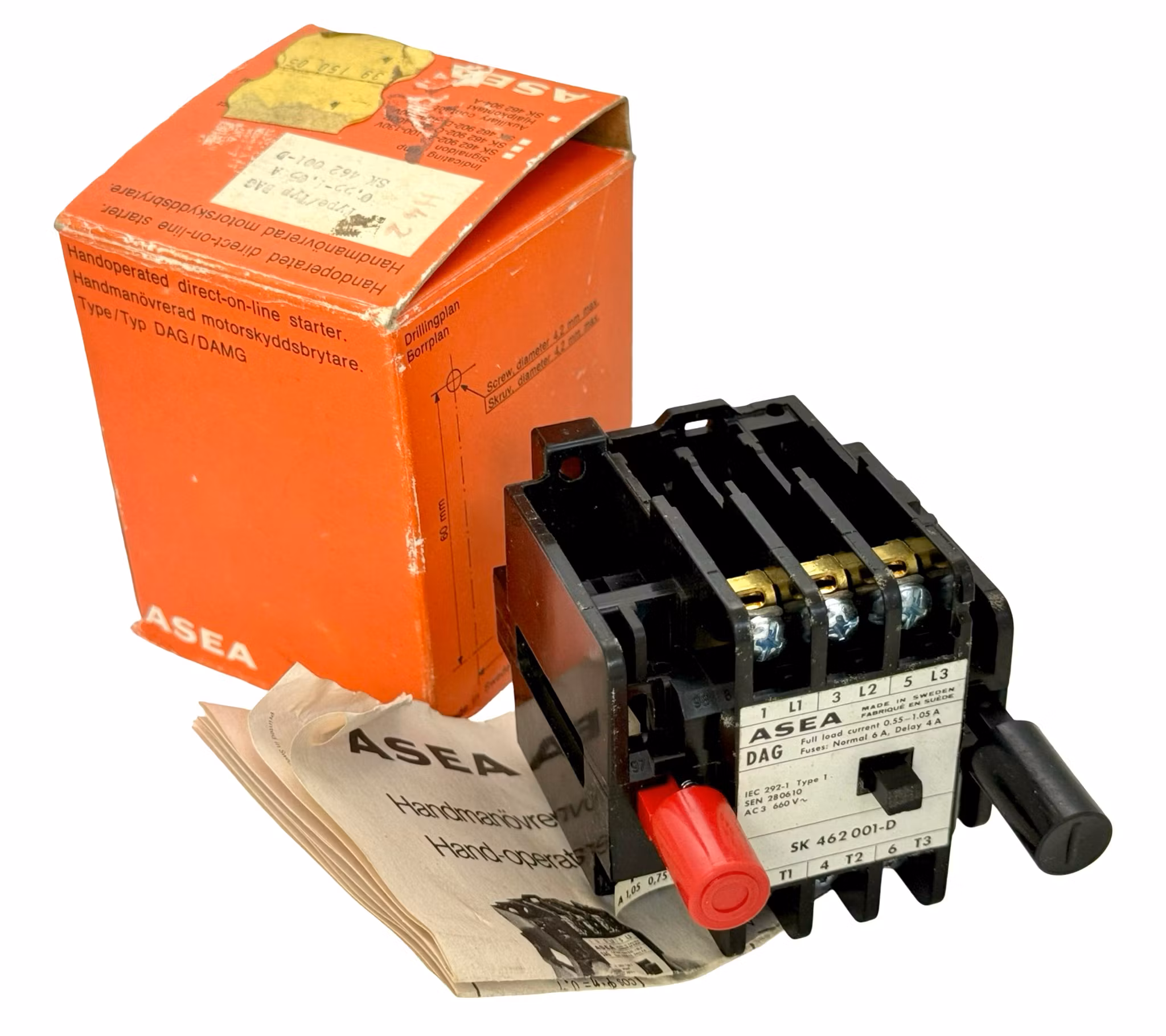 ASEA SK 462001-D Motorvernbryter