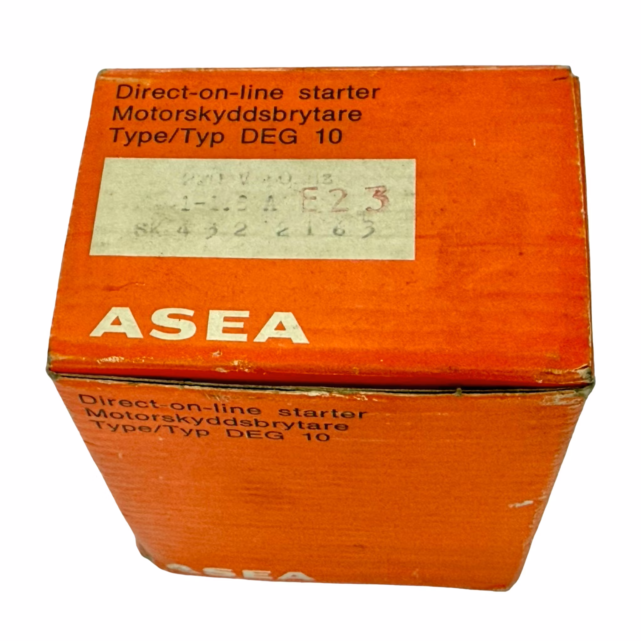 ASEA DEG 10 SK 4322163 Moottorin suojakytkin