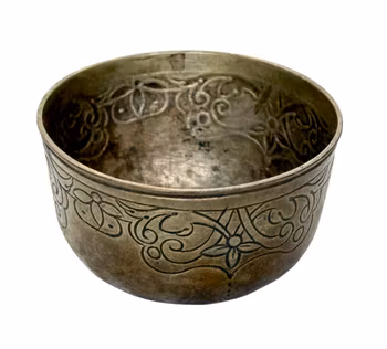 Tumlare, Silver, Graverad dekor med blommor, 1700-tal