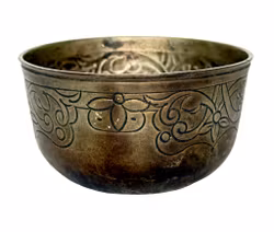 Juomalasi, hopeaa, kaiverrettu koriste kukkien kera, 1700-luku