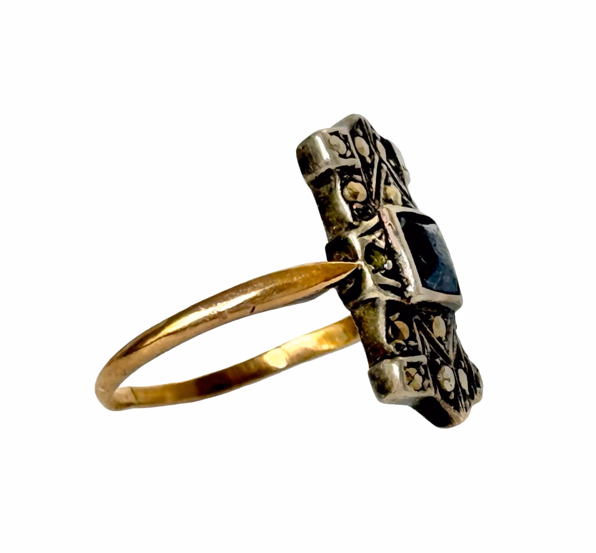 RING, silver och guld 18K, 1930-tal