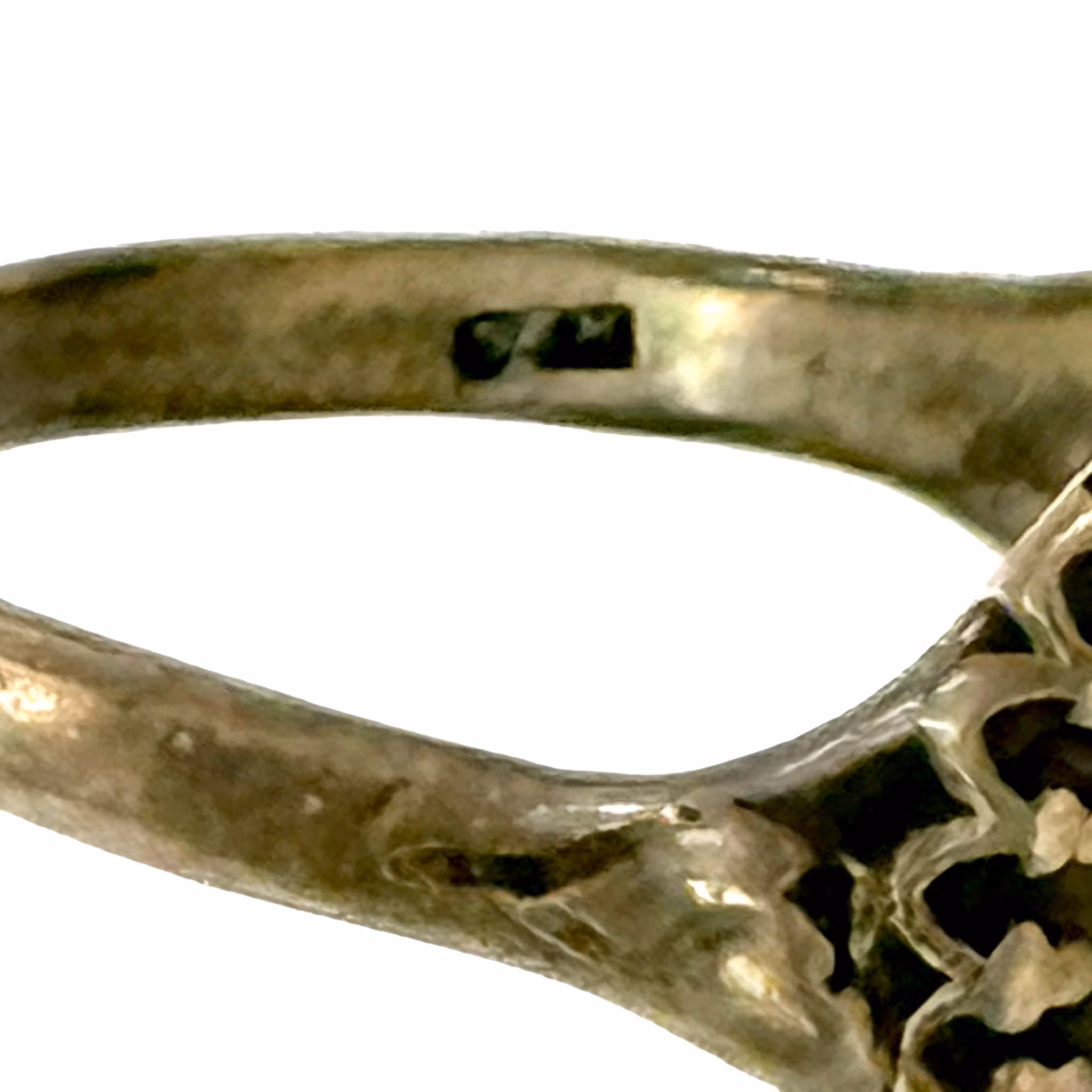 Vintage ring, HSG 925 sterlingsølv med ametyst