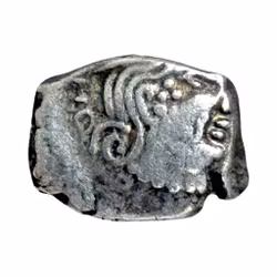 Pièce d'argent rare, roi de la dynastie Gupta de l'Inde ancienne