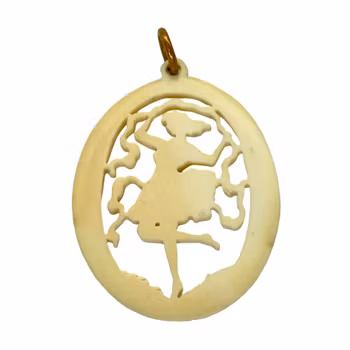 Antyczny wisiorek z kości słoniowej,