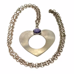 Vintage, Naszyjnik z wisiorkiem z cyny, Dania