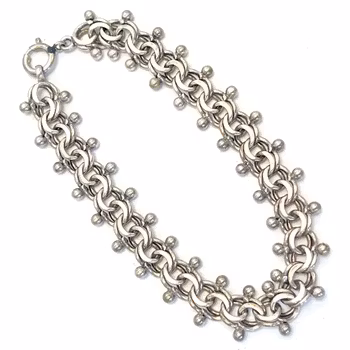 Vintage Silver Bismarck armband, Danmark