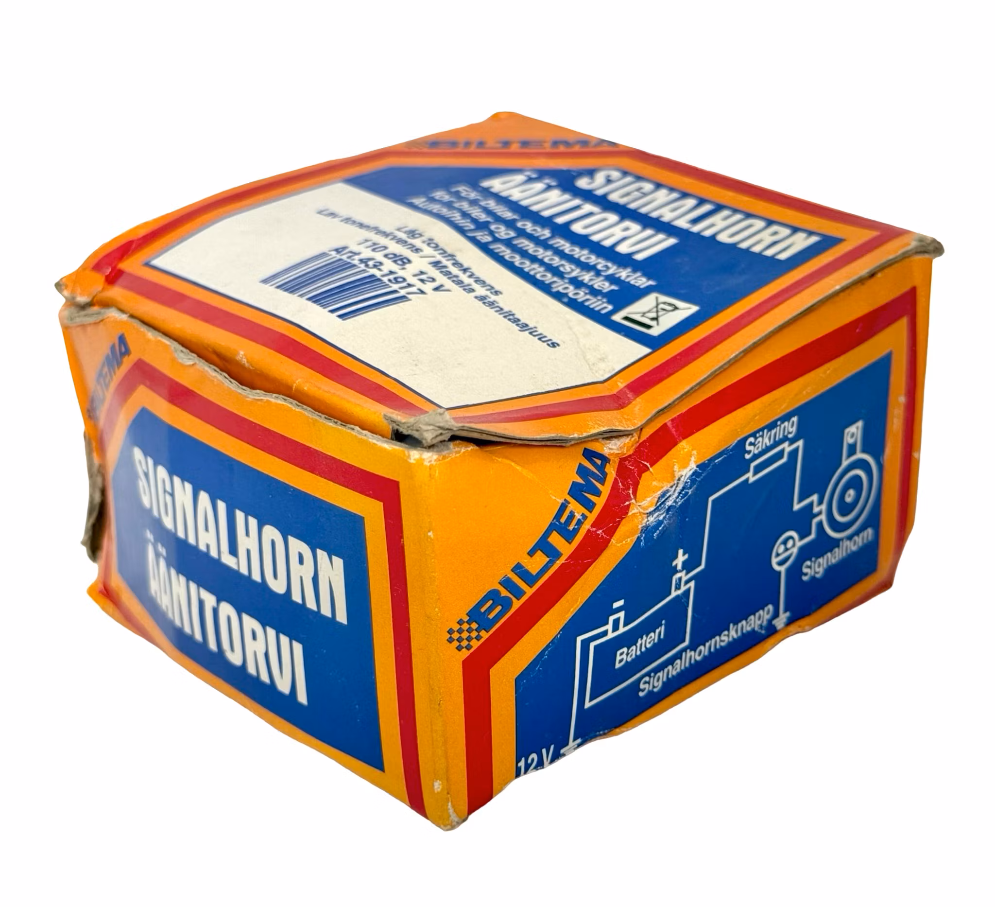 Signalhorn Äänitorvi för bilar och motorcyklar 110 db, 12v