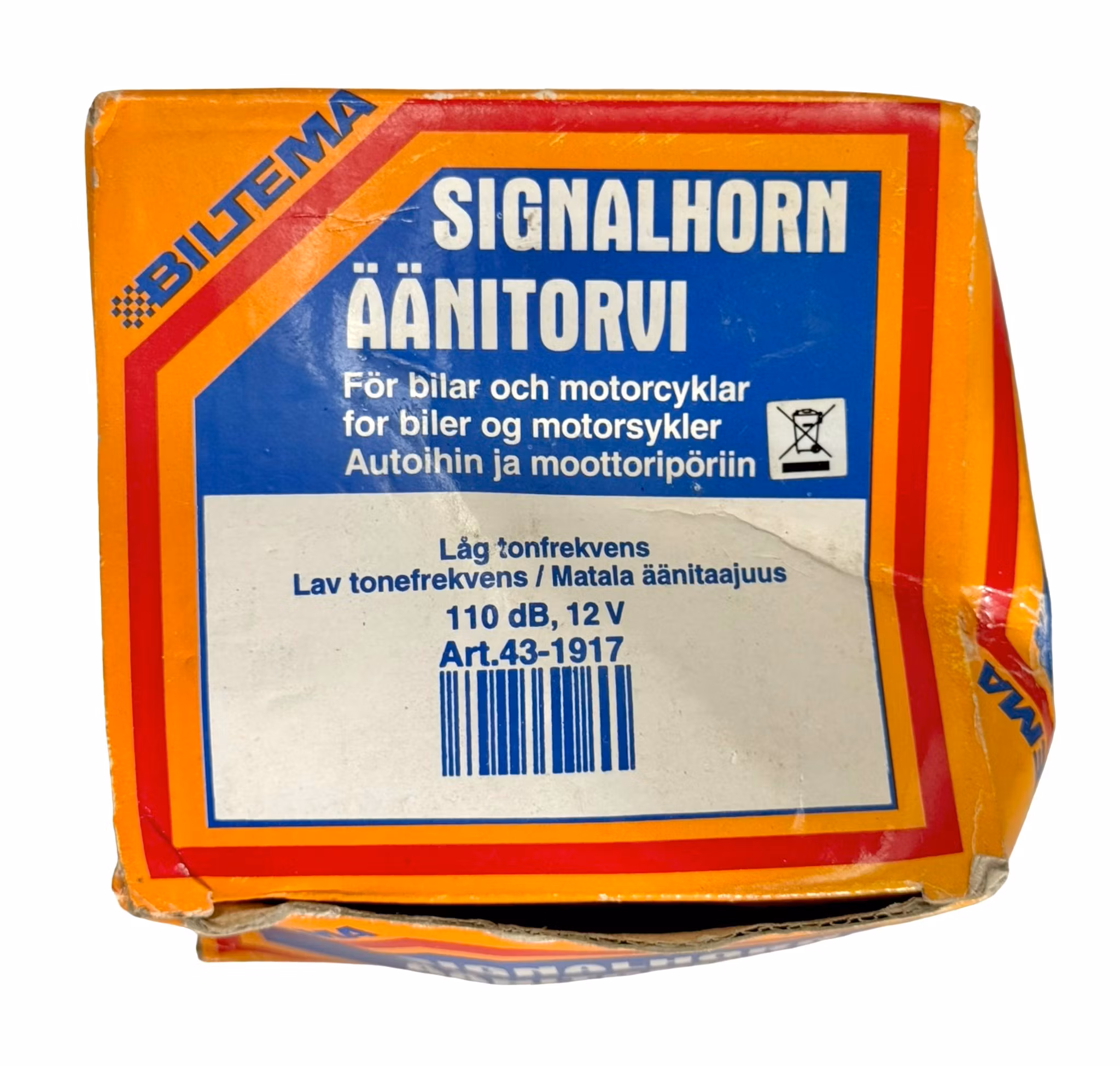 Signalhorn Äänitorvi för bilar och motorcyklar 110 db, 12v