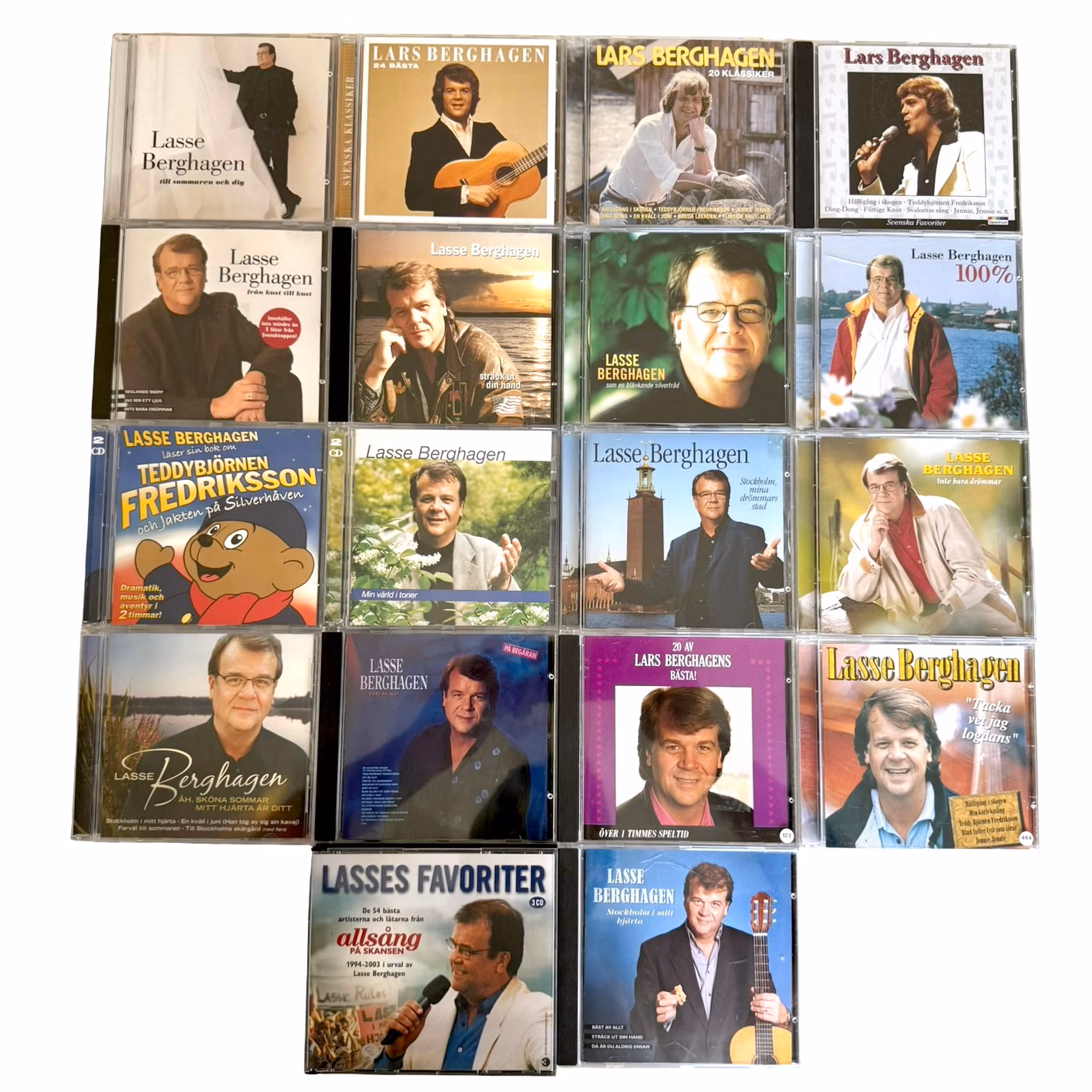 18 pièces, Lasse Berghagen - Collection CD