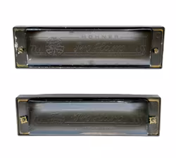 2 st, Vintage Munspel harmonika, Hohner Pro Harp A & C