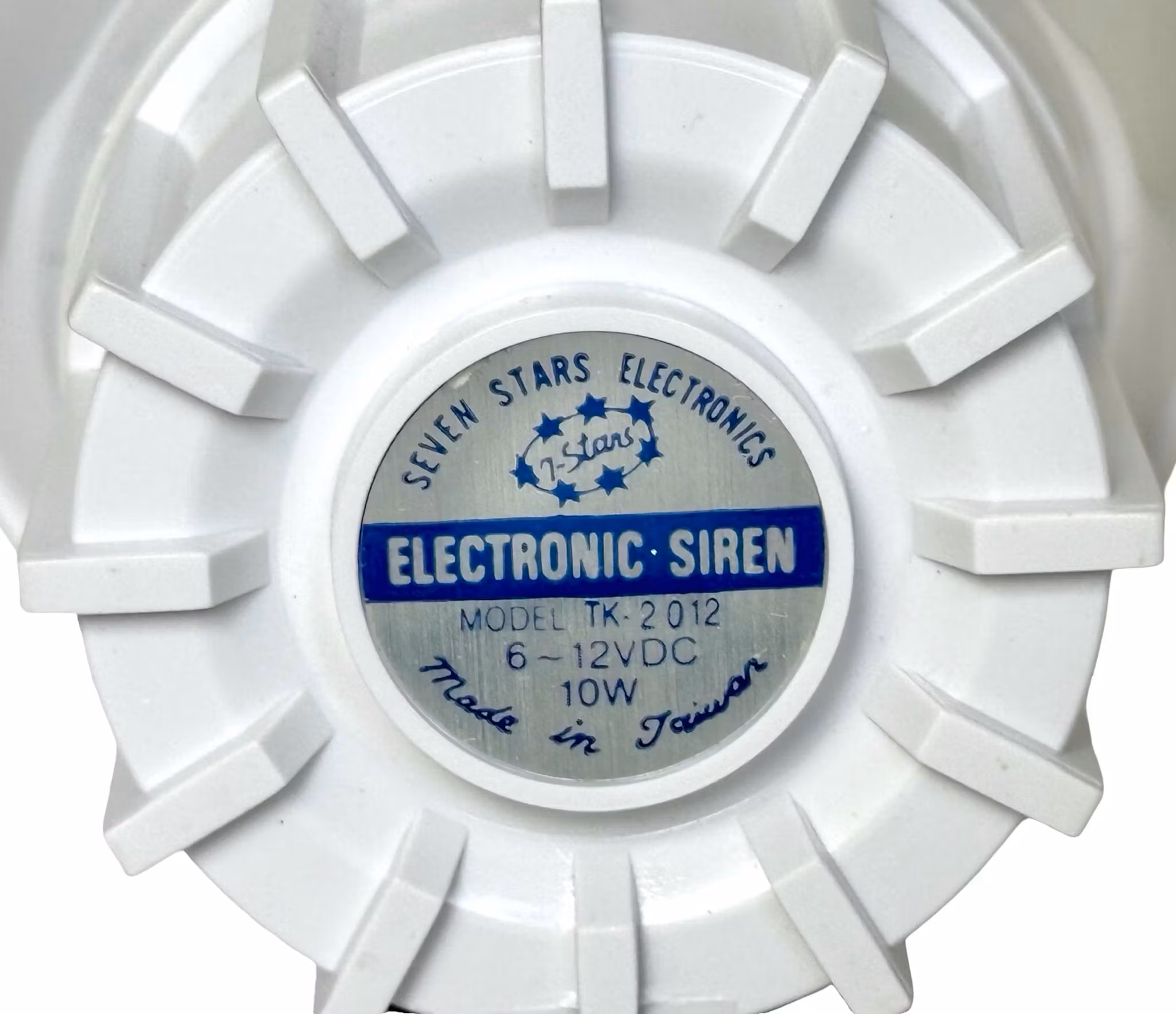 Elektronische sirene 7-sterren hoorn 10 W TK-2012. 6-12 V DC