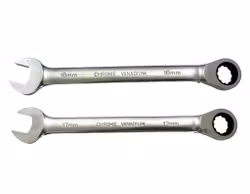 2 st,Ringnyckar Vanadium med spärrfunktion, 17 & 18 mm