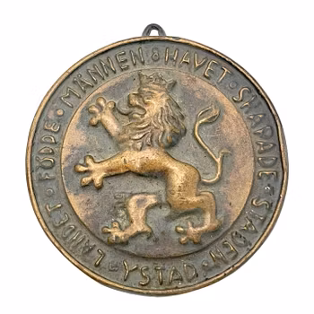 MEDALJ, "Landet födde männen-Havet skapade staden" Ystad