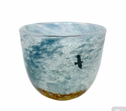 Kjell Engman, Glasschale, Boda, signiert, Schweden