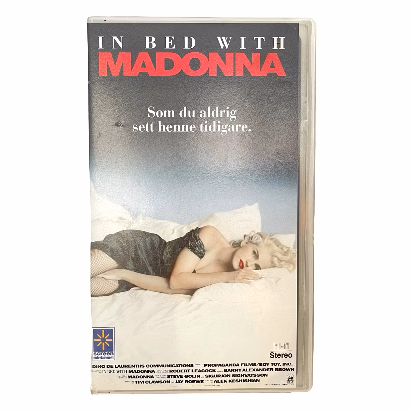 Au lit avec Madonna, vidéo VHS