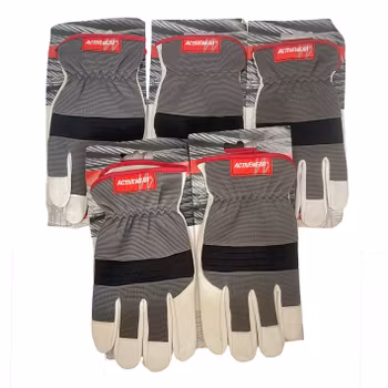 5 par Activewear Arbetshandskar, Storlek 9 och 11