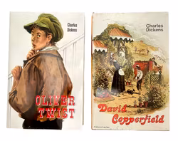2 BØKER - Charles Dickens, Oliver Twist og David Copperfield