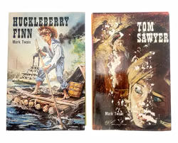 2 KSIĄŻKI - Huckleberry Finn i Tom Sawyer autorstwa Marka Twaina