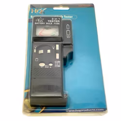 Testeur de batterie HQ - ampoule et fusible 3 en 1