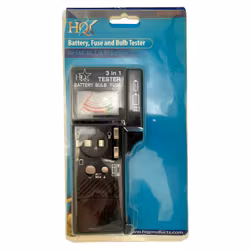Testeur de batterie HQ - ampoule et fusible 3 en 1