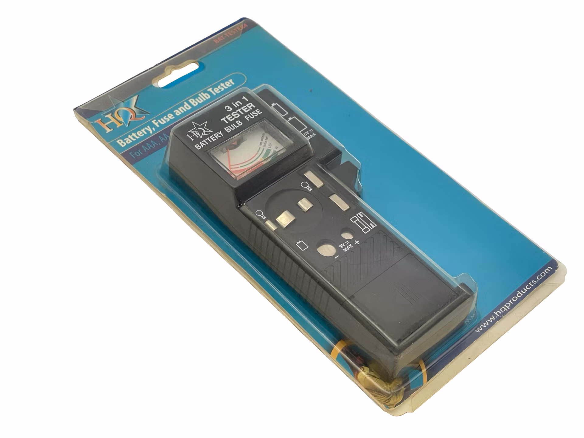 Testeur de batterie HQ - ampoule et fusible 3 en 1