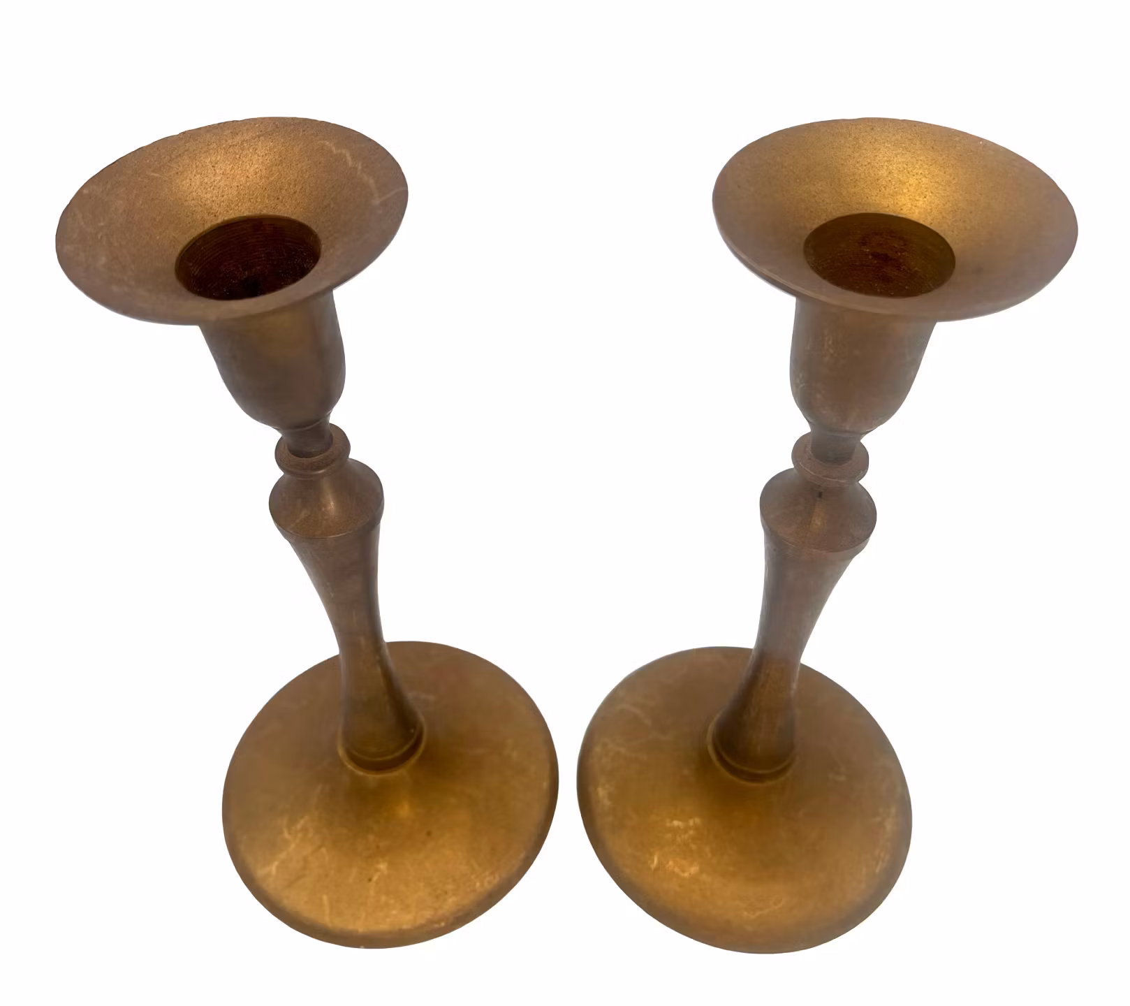 1 Par Ljusstakar, Mässing Retro