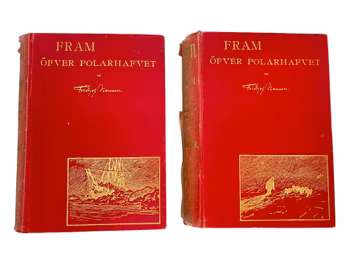 2 BÖCKER, Fram öfver polarhfvet, Fridtjof Nansen, 1897