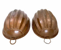 2 pcs, Antique Aladåb mold, copper 19th century