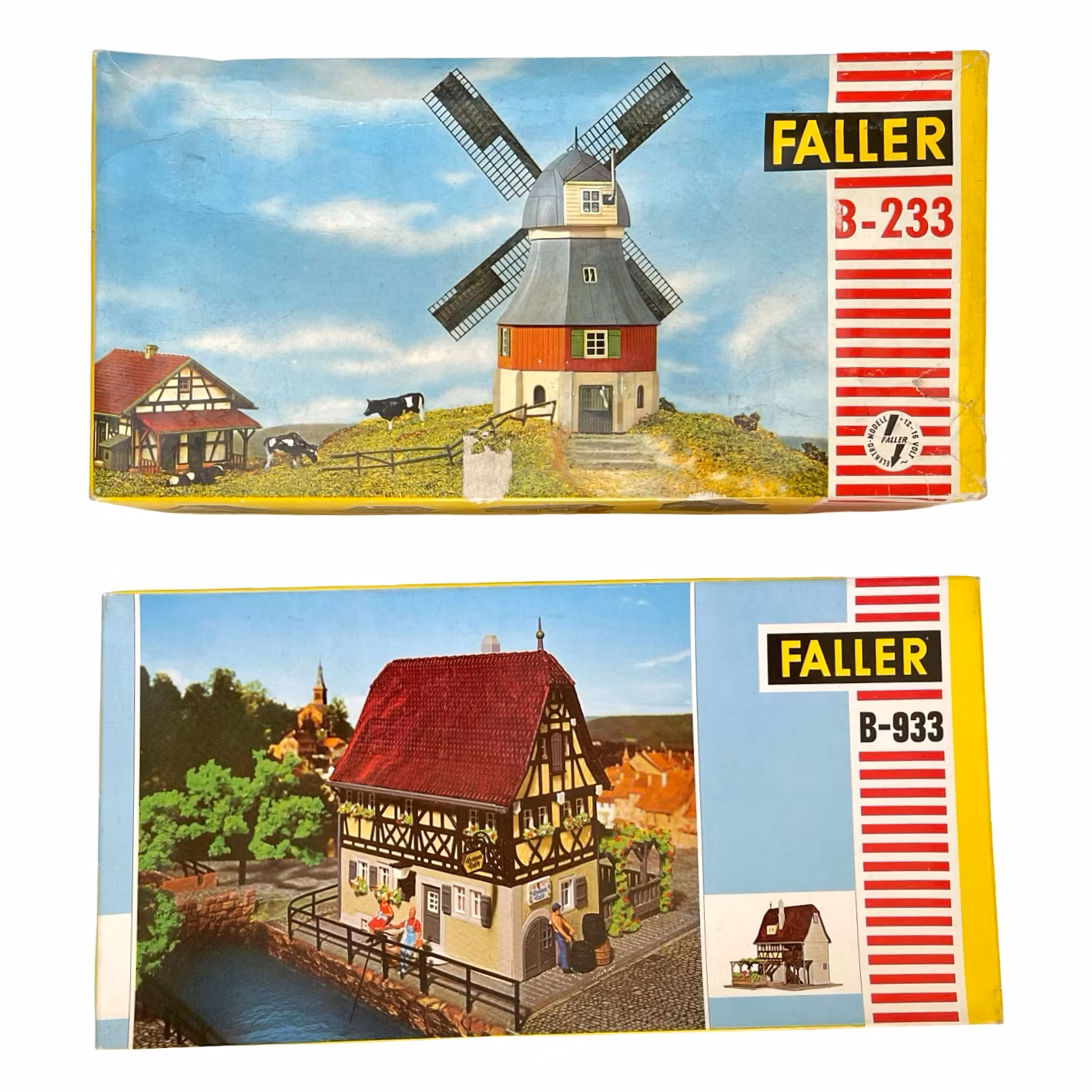 7 deler, Faller HO-skala, Hus og dekorasjoner B-933 mm