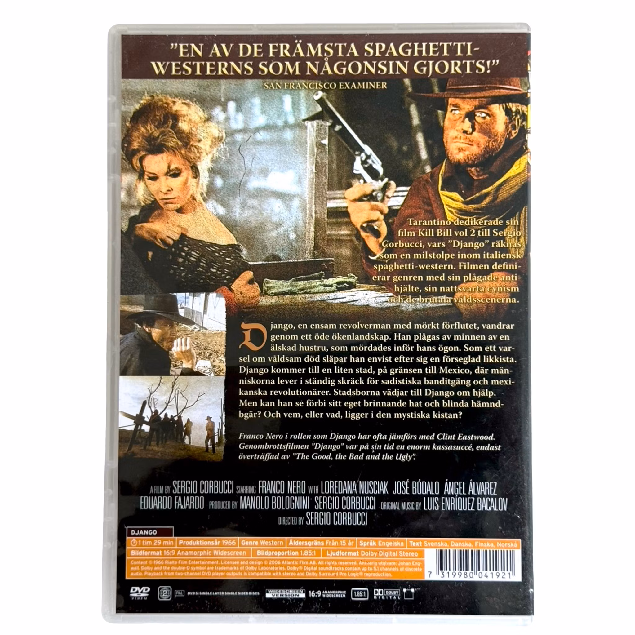 Django - Franco Nero - De dood volgt in zijn sporen, dvd