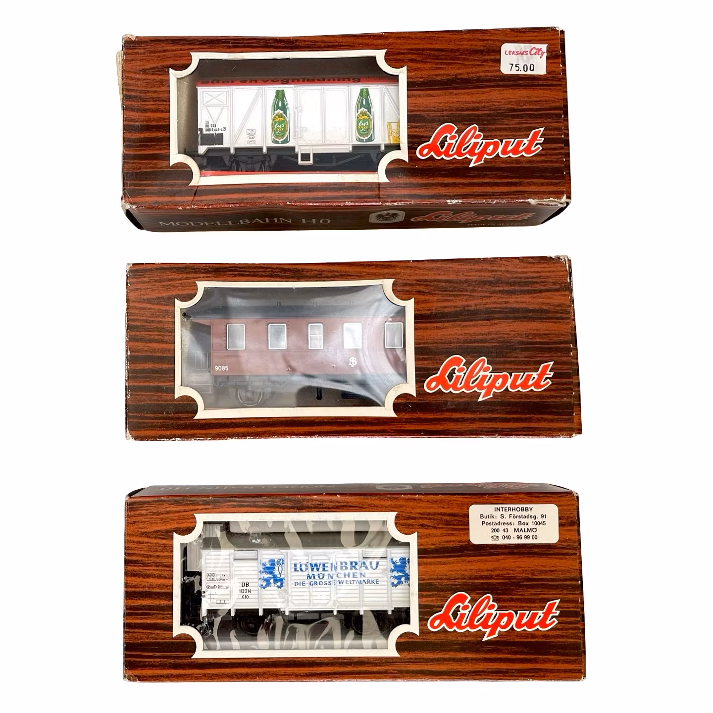 3 Liliput scala H0, 23561, 27080, 21500 Carrozze ferroviarie modello