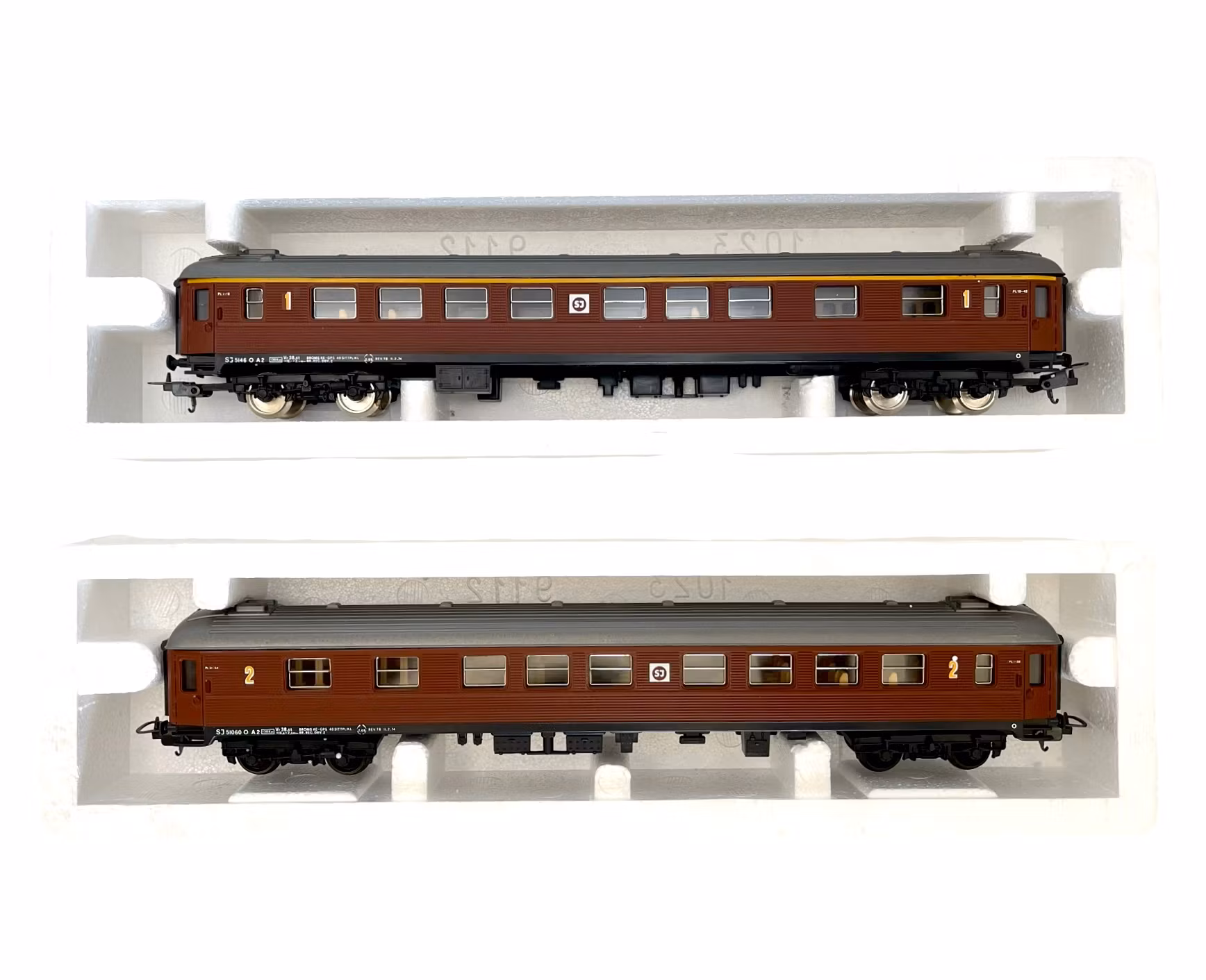 3 stk., Lima H0-skala, SJ modelljernbanevogner etc.