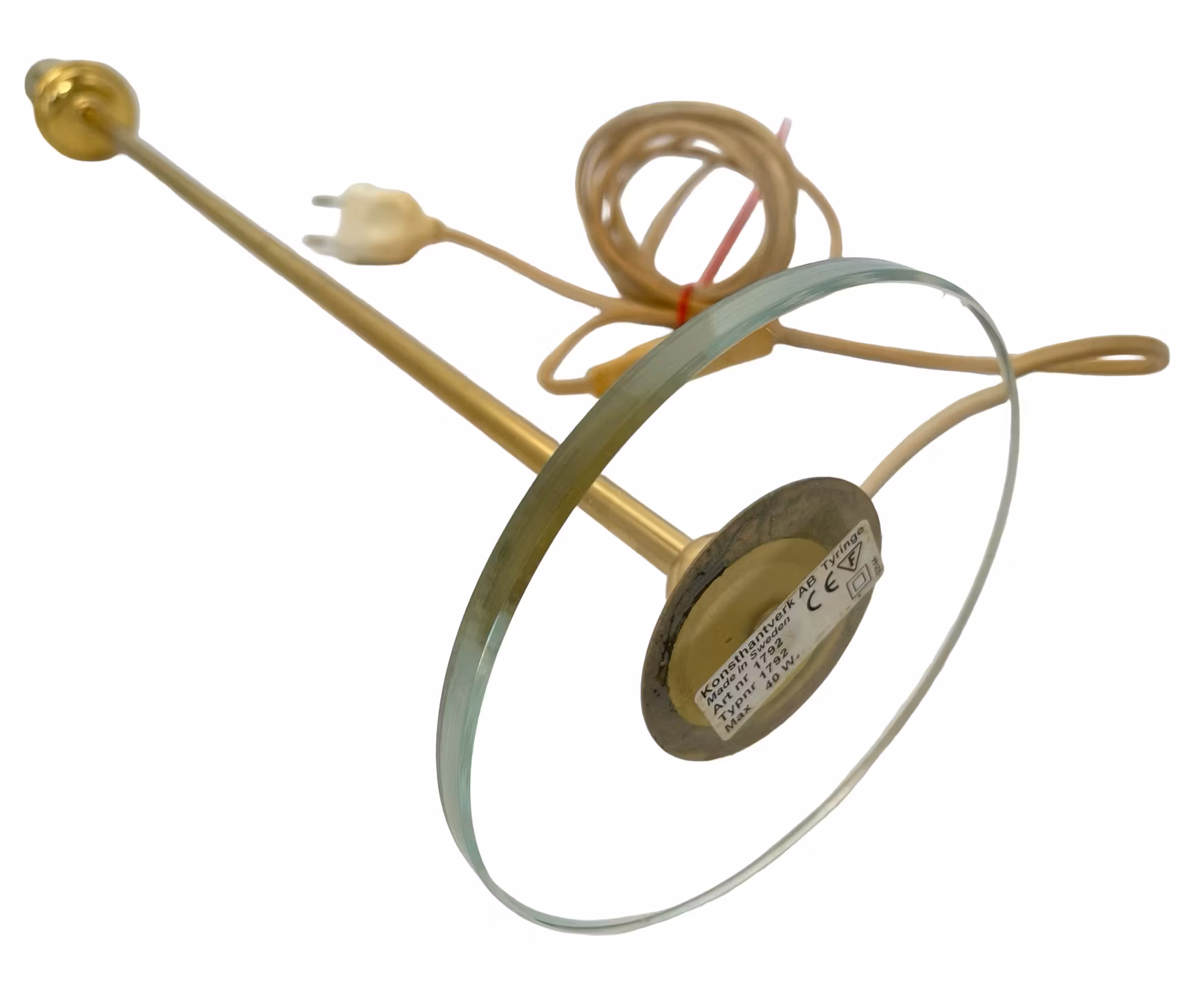 BORDSLAMPA, mässing, Konsthantverk AB Tyringe