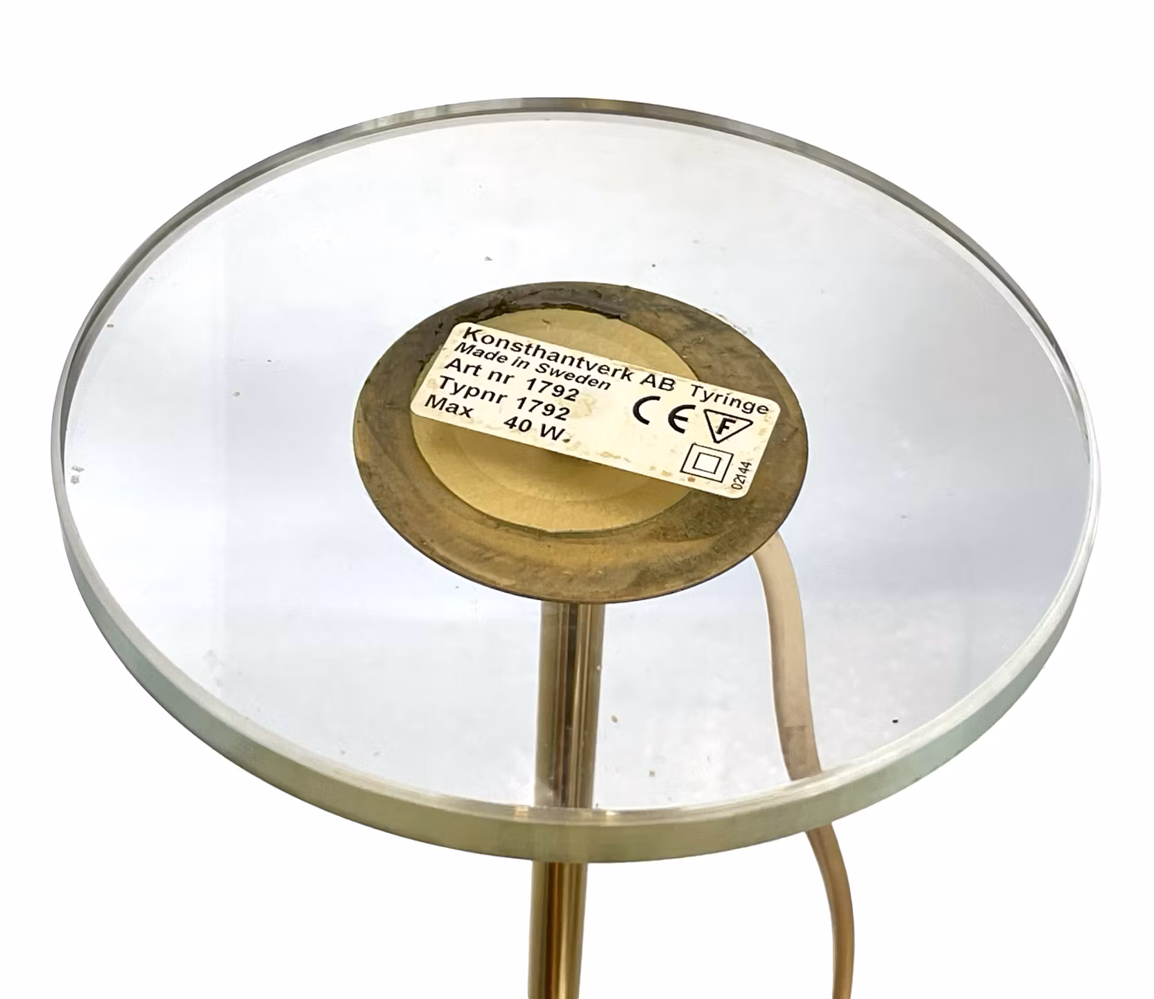 BORDSLAMPA, mässing, Konsthantverk AB Tyringe