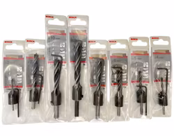 24-tlg., Bosch Zubehör, HSS - Bohrer, Holzspiralbohrer mit Senkbohrern etc.