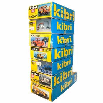 7 st, Kibri HO skala, Bilar & dekorationer