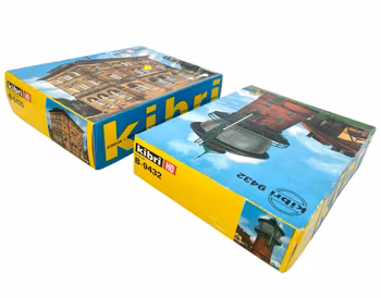 2 st, Kibri HO 1:87 skala, B-8420, B-9432 Hus & dekorationer