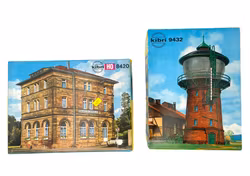 2 Stück, Kibri HO Maßstab 1:87, B-8420, B-9432 Häuser & Dekorationen