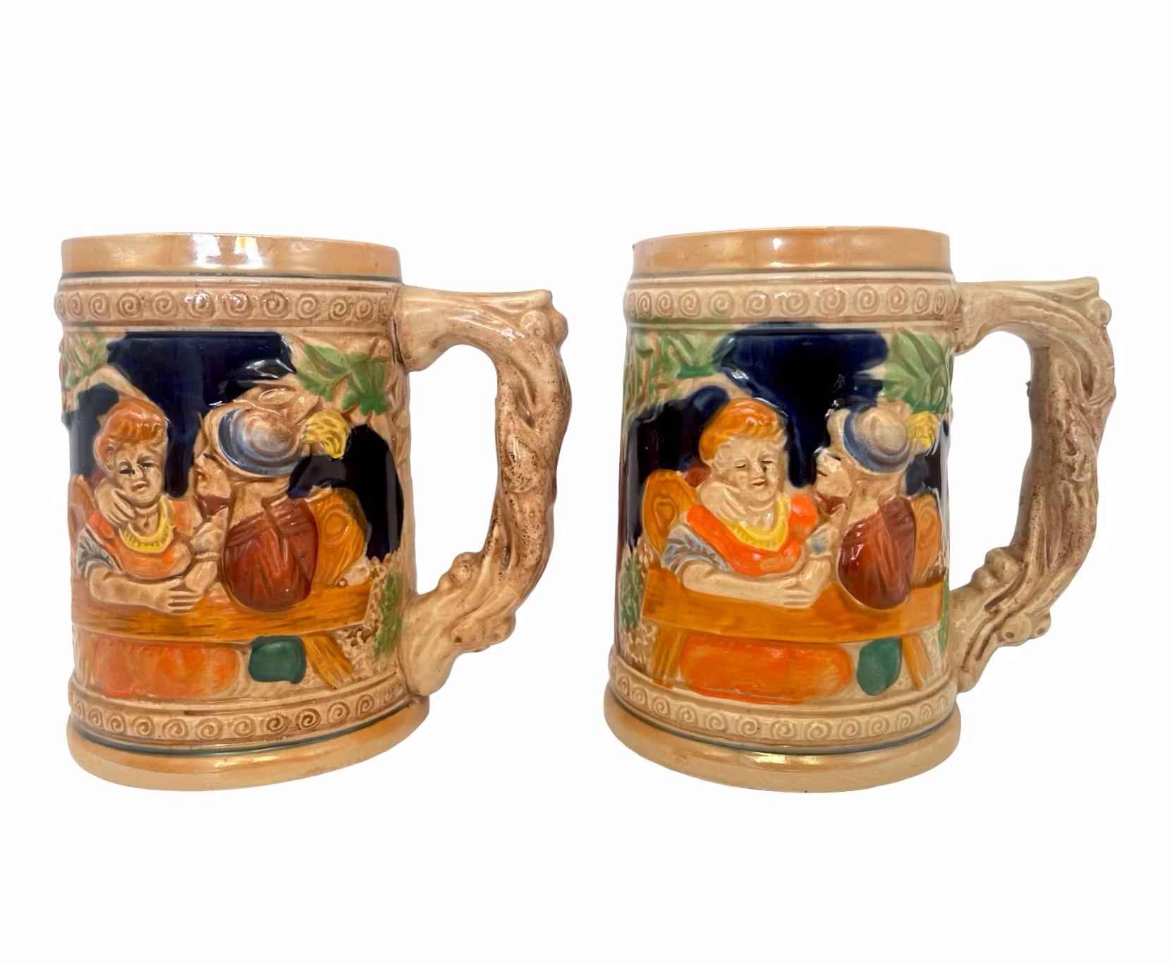 4 szt. zabytkowych kubków