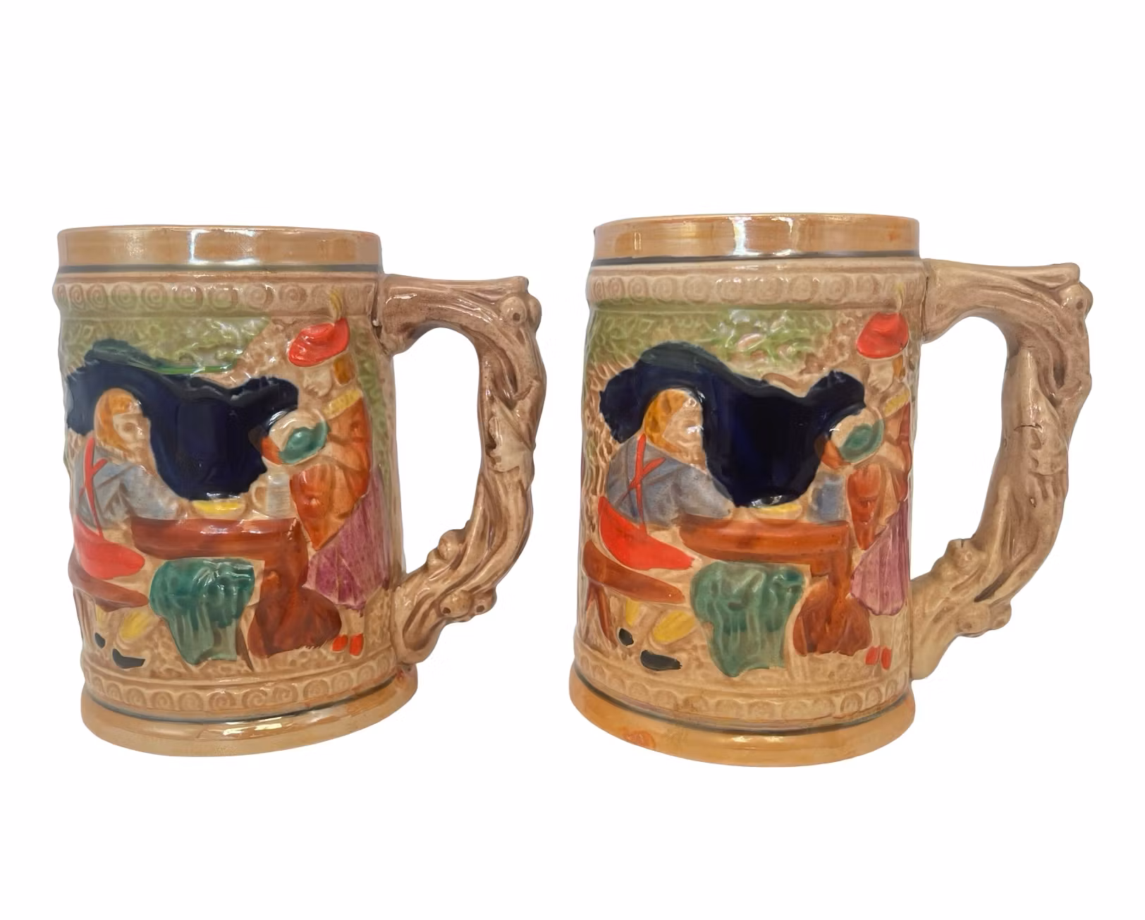 4 szt. zabytkowych kubków