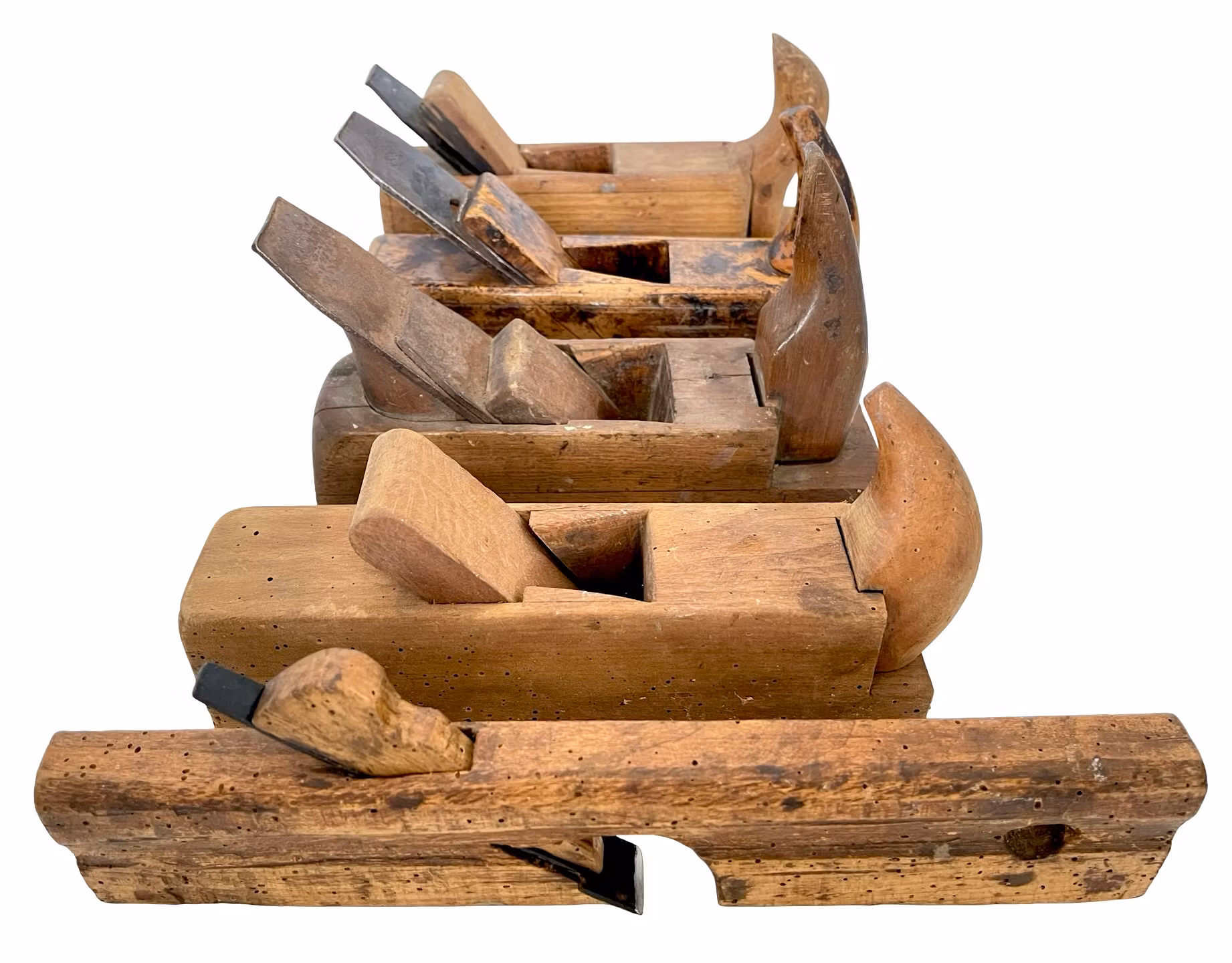 Antique Planes 5pcs, Among Erik-Anton Berg - Eskilstuna 19th century