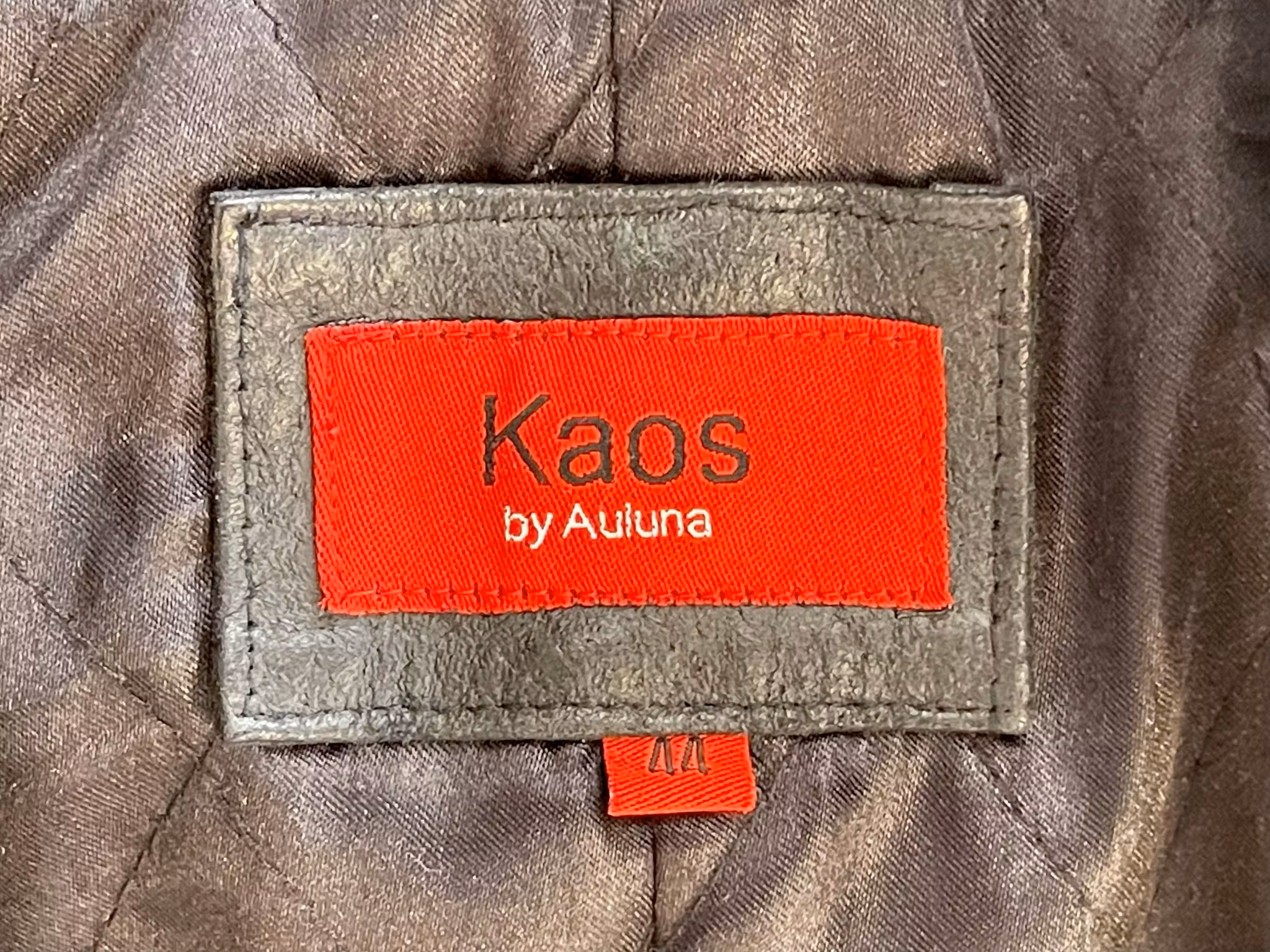 Kaos Dam Läder jacka - Storlek 44