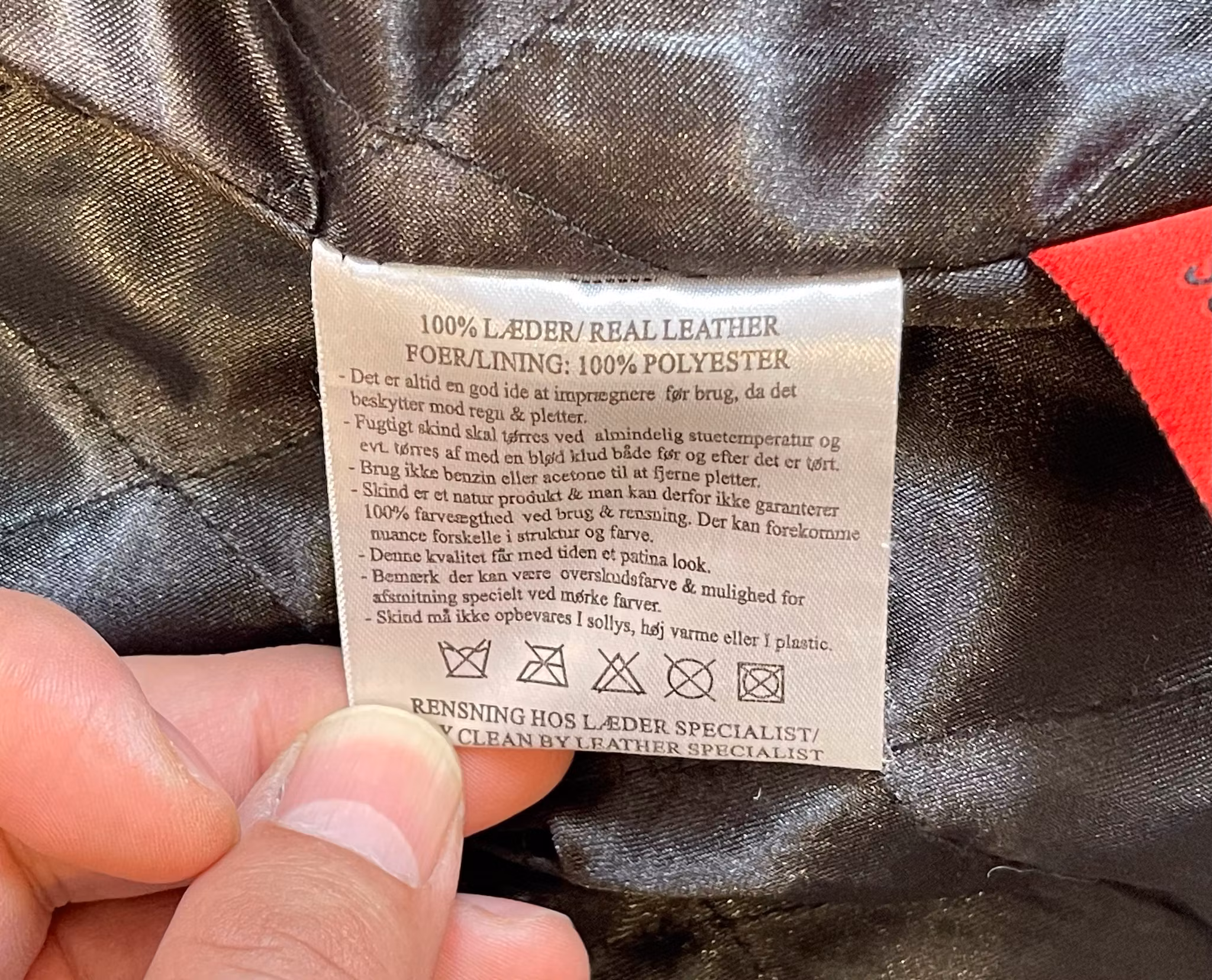 Kaos Dam Läder jacka - Storlek 44