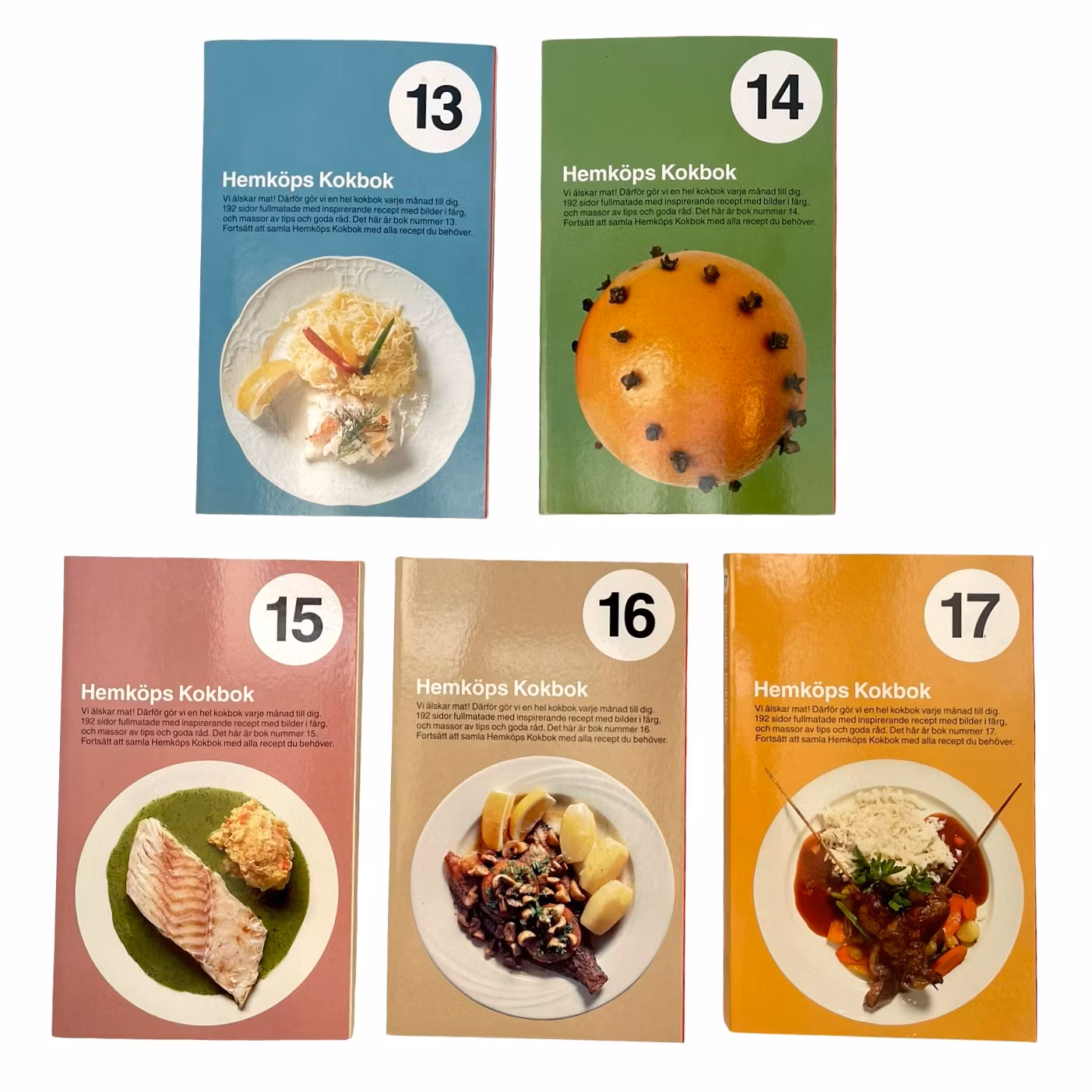 Hemköpin keittokirjat, nro 1–17