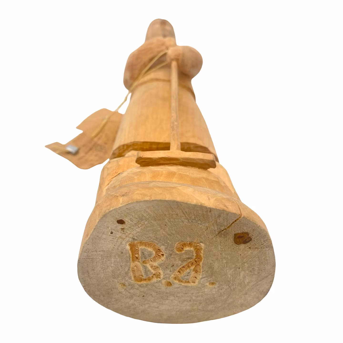 Puuveistohahmo, W Sopocie Varsova, Signeerattu BA