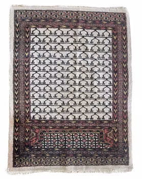 Handknuten liten Pakistansk matta